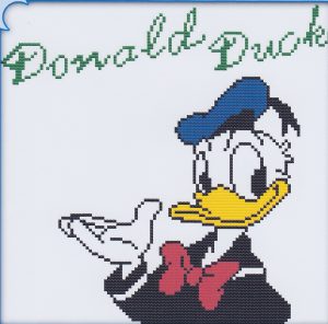 Donald Duck Cross Stitch Kit