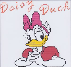 Daisy Duck cross stitch kit